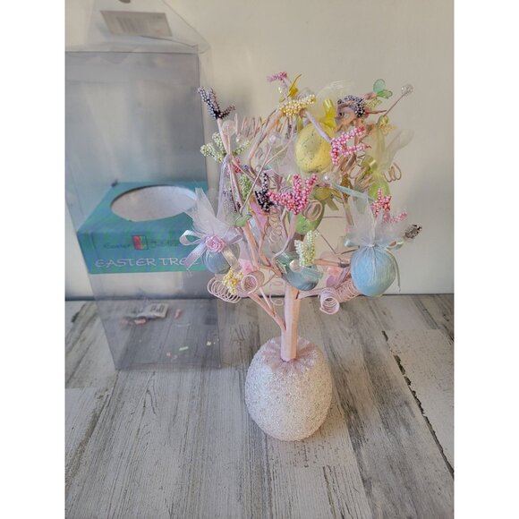 Vintage jubilee Easter tree table top spring decor unique beaded - Picture 1 of 9